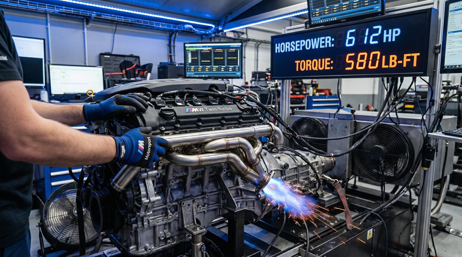 三年二班宝马发动机调校视频